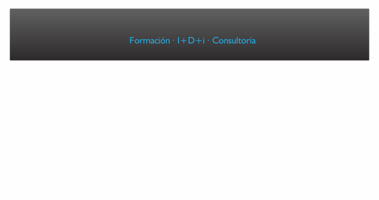 Formación · I+D+i · Consultoría
